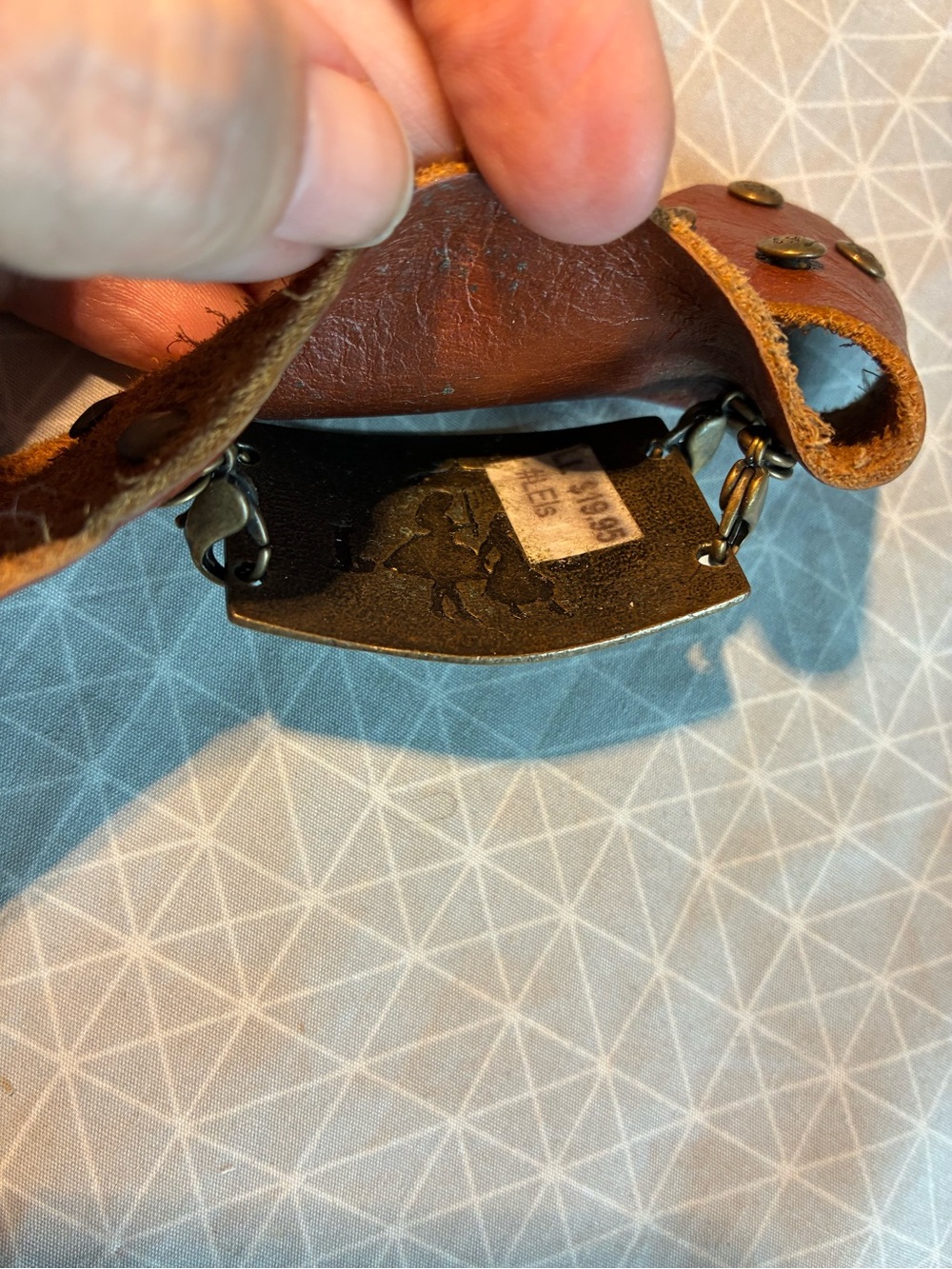 Lennie & Eva Do Not Be Afraid Leather Cuff Bracelet - Picture 5 of 5
